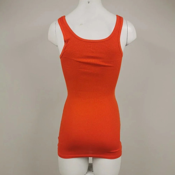 MOSSIMO  Womens Ribbed Tank Orange Size XS - Picture 3 of 4